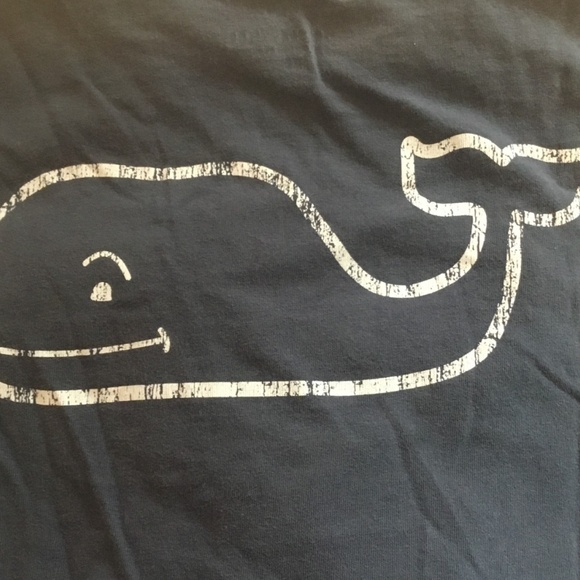 Women's Vineyard Vines Navy Long Sleeve Whale Shirt - Picture 4 of 8